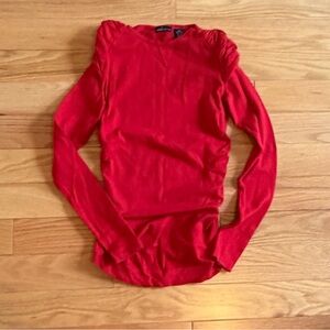 Moda International Vibrant Red Crew Neck Sweater